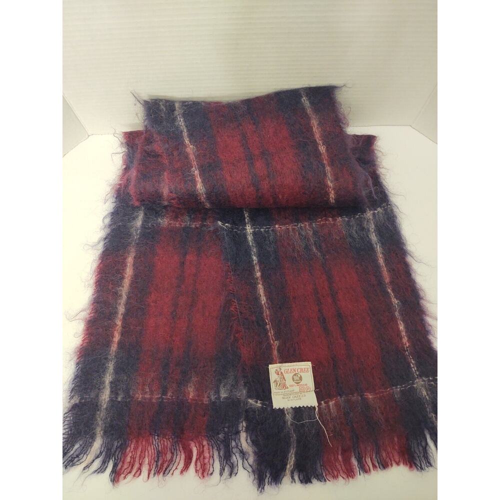 Vintage Glen Cree 100% Mohair Scarf Scotland